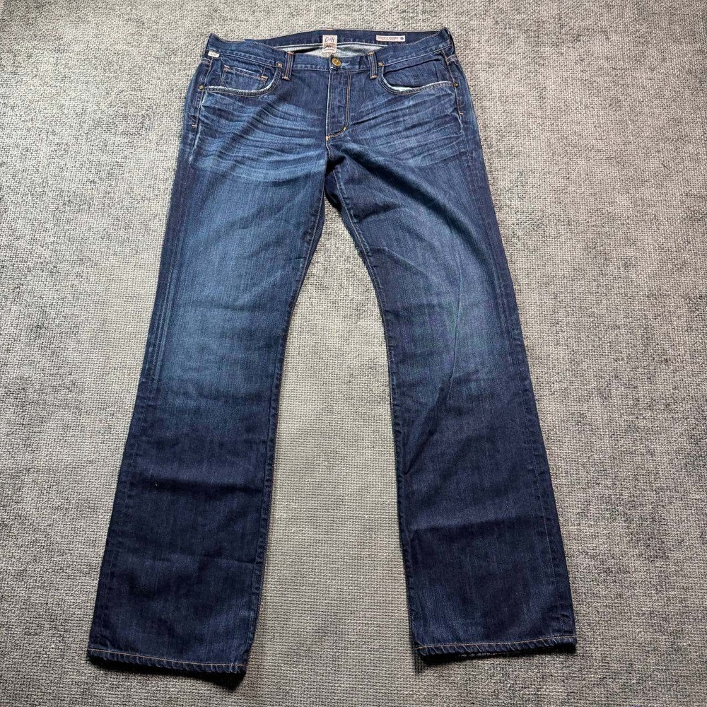 Citizens of Humanity Jagger Jeans Mens 36x34 Dark Wash Bootcut Organic Cotton